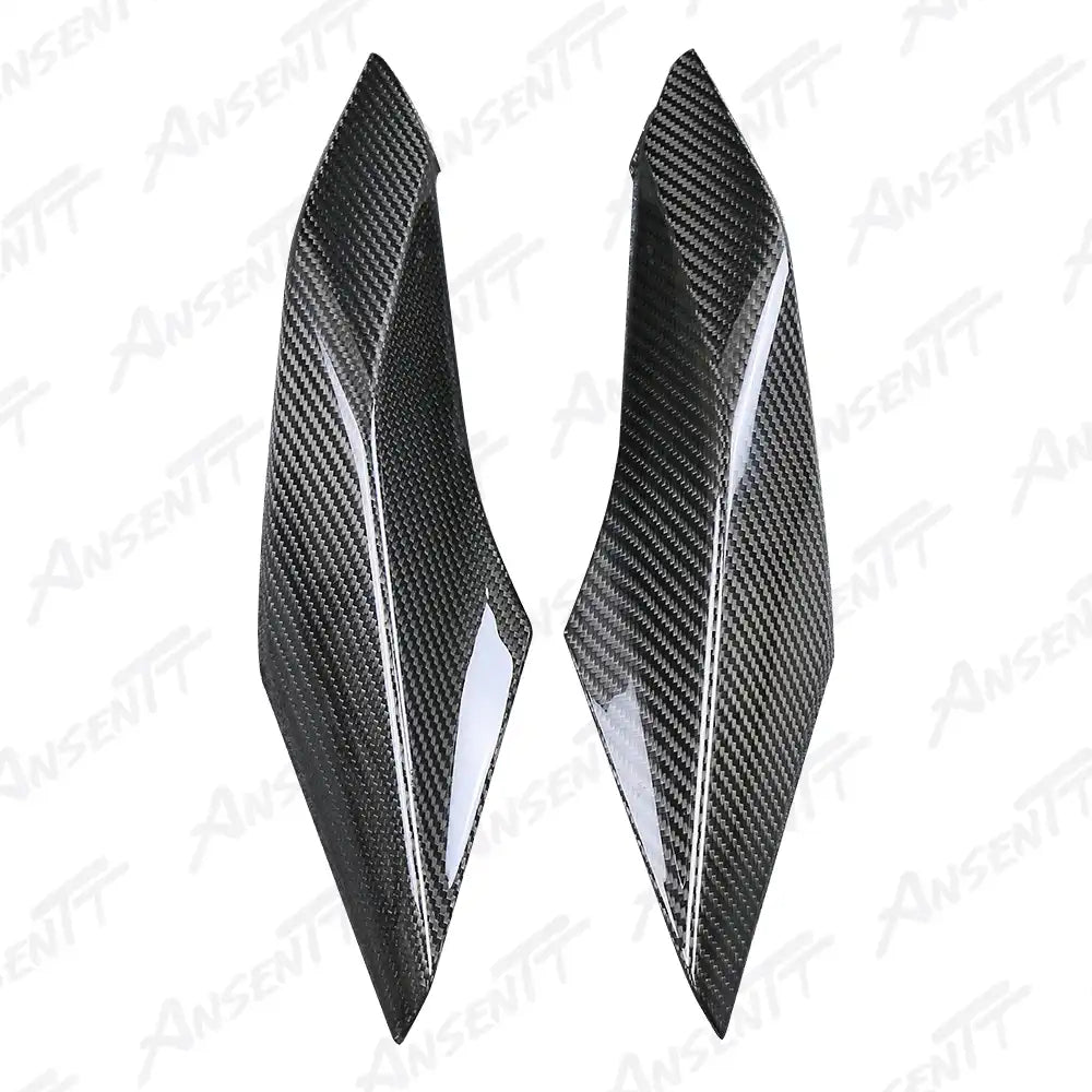 Carbon Fiber Rear Tail Side Cowls (Pair) for BMW R1250RS 2021-2024, 2x2 Twill Weave (Glossy)