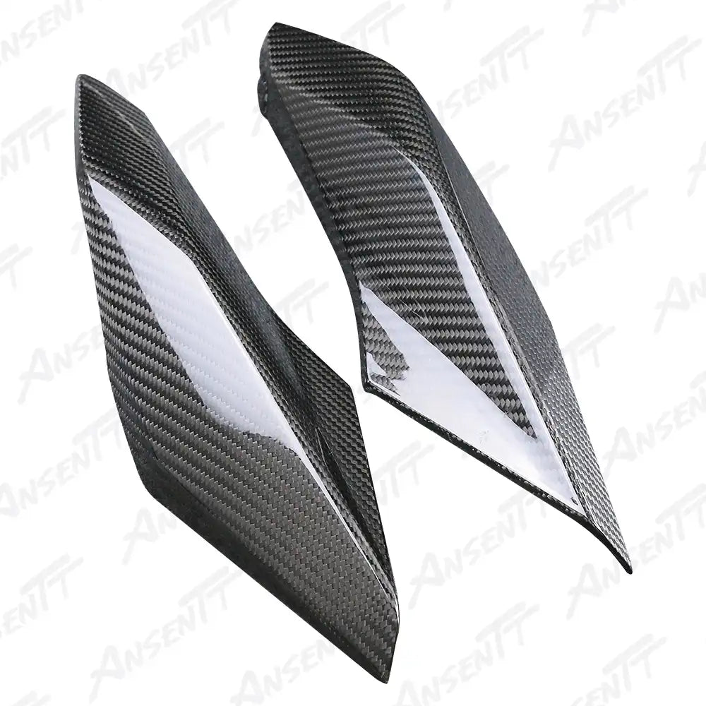 Carbon Fiber Rear Tail Side Cowls (Pair) for BMW R1250RS 2021-2024, 2x2 Twill Weave (Glossy)