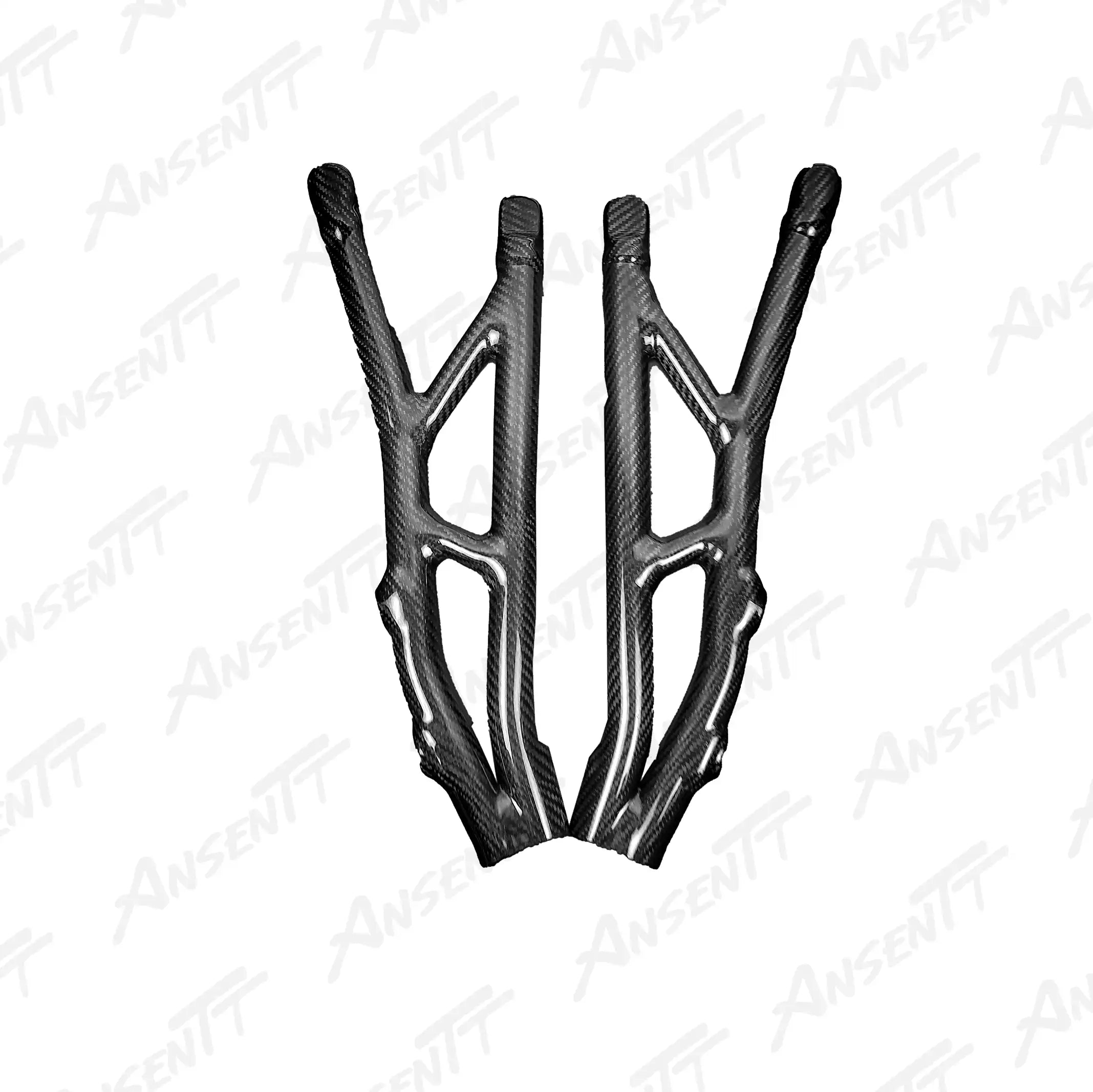 Carbon Fiber Frame Covers (Pair) for BMW S1000RR 2019-2022, 2x2 Twill Weave (Glossy)