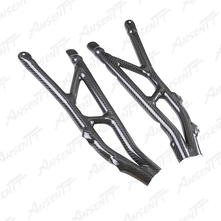 Carbon Fiber Frame Covers (Pair) for BMW S1000RR 2019-2022, 2x2 Twill Weave (Glossy)
