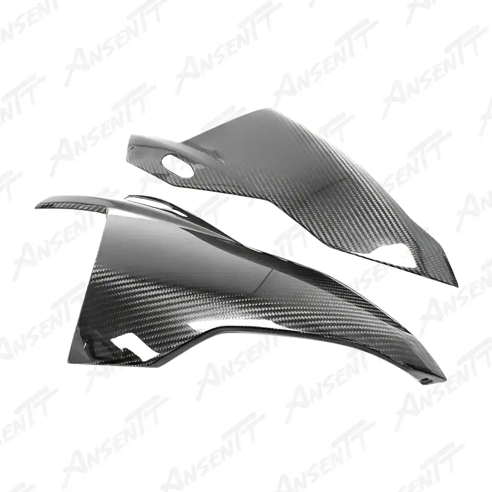 Carbon Fiber Front Fairing Side Panels (Pair) for BMW S1000RR 2019-2022, 2x2 Twill Weave (Glossy)