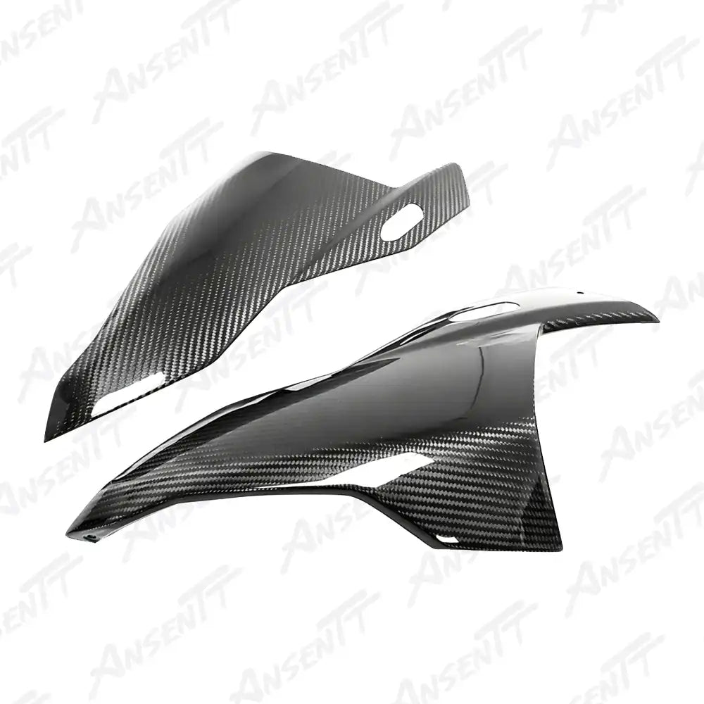 Carbon Fiber Front Fairing Side Panels (Pair) for BMW S1000RR 2023-2024, 2x2 Twill Weave (Glossy)