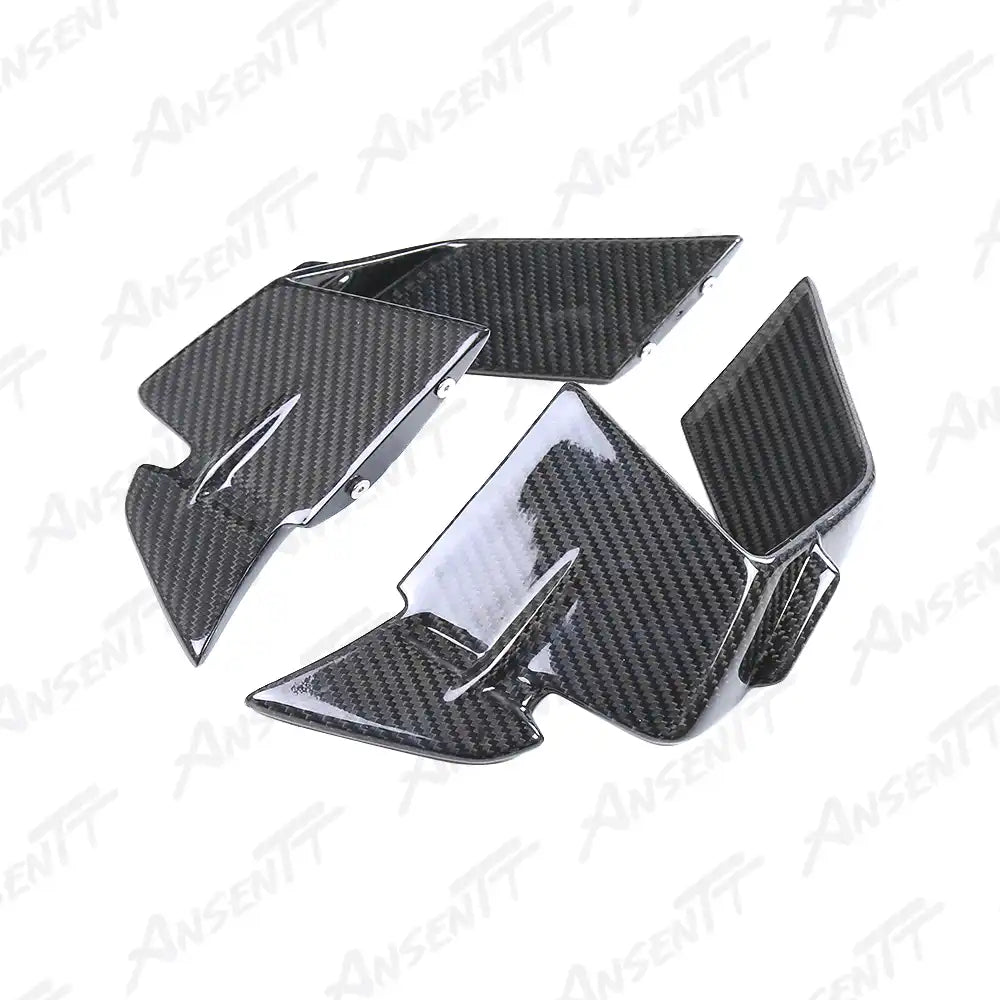 Carbon Fiber Aerodynamic Winglets (Pair) for BMW S1000RR 2023-2024, 2x2 Twill Weave (Glossy)