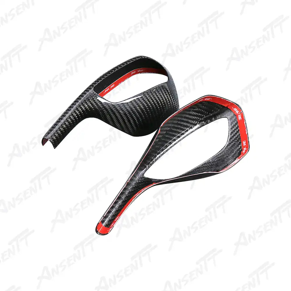 Carbon Fiber Mirror Caps (Pair) for BMW S1000RR 2019-2022, 2x2 Twill Weave (Glossy)