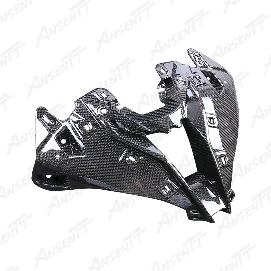 Carbon Fiber Front Air Intake Fairing for BMW S1000RR 2023-2024, 2x2 Twill Weave (Glossy)