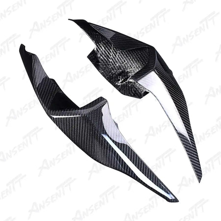 Carbon Fiber Rear Tail Side Cowls (Pair) for BMW S1000RR 2019-2022, 2x2 Twill Weave (Glossy)