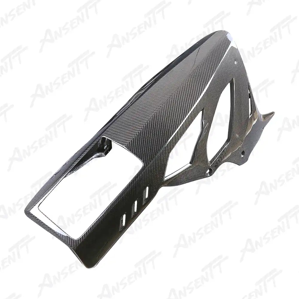 Carbon Fiber Long Belly Pan for BMW S1000RR 2023-2024, 2x2 Twill Weave (Glossy)