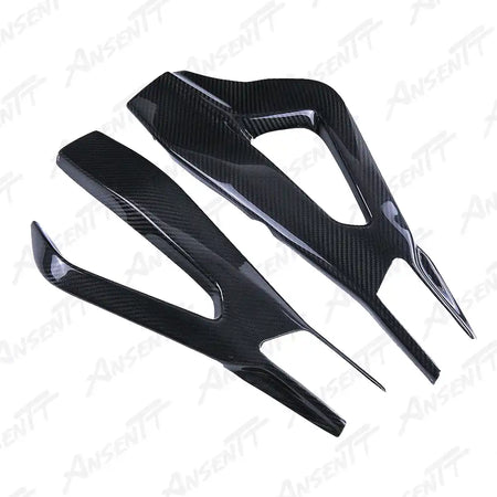 Carbon Fiber Rear Swingarm Covers (Pair) for BMW S1000RR 2019-2022, 2x2 Twill Weave (Glossy)