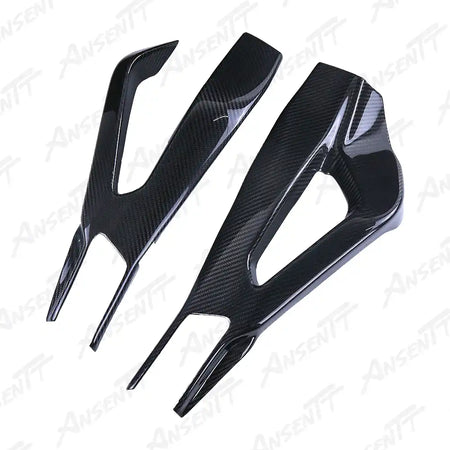 Carbon Fiber Rear Swingarm Covers (Pair) for BMW S1000RR 2019-2022, 2x2 Twill Weave (Glossy)