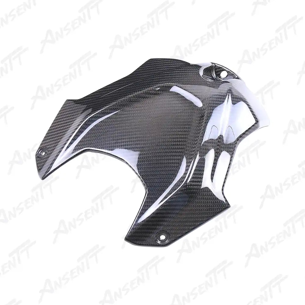 Carbon Fiber Upper Tank Cover for BMW S1000RR 2019-2022, 2x2 Twill Weave (Glossy)