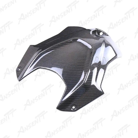 Carbon Fiber Upper Tank Cover for BMW S1000RR 2023-2024, 2x2 Twill Weave (Glossy)