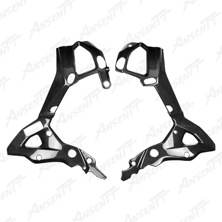 Carbon Fiber Frame Protector Cover for BMW S1000XR 2020-2023, 2x2 Twill Weave (Glossy)