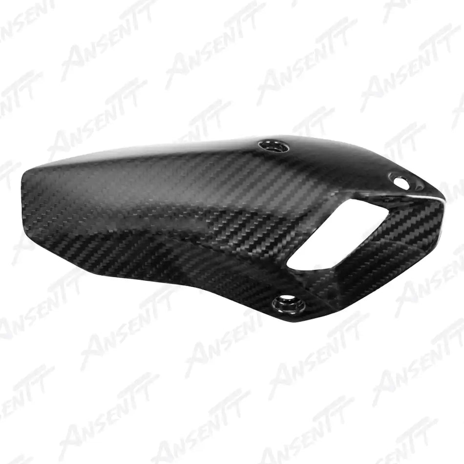 Carbon Fiber Exhaust Heat Shield for BMW S1000XR 2020-2023, 2x2 Twill Weave (Glossy
