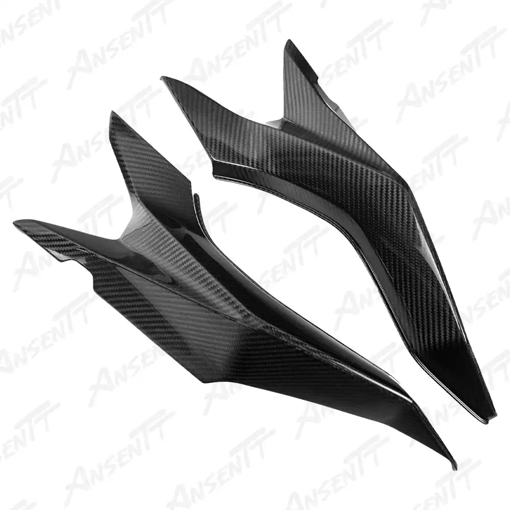 Carbon Fiber Under Seat Side Panels (Pair) for BMW S1000XR 2020-2023, 2x2 Twill Weave (Glossy)