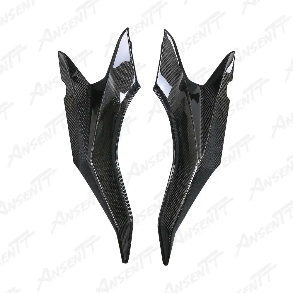 Carbon Fiber Under Seat Side Panels (Pair) for BMW S1000XR 2020-2023, 2x2 Twill Weave (Glossy)