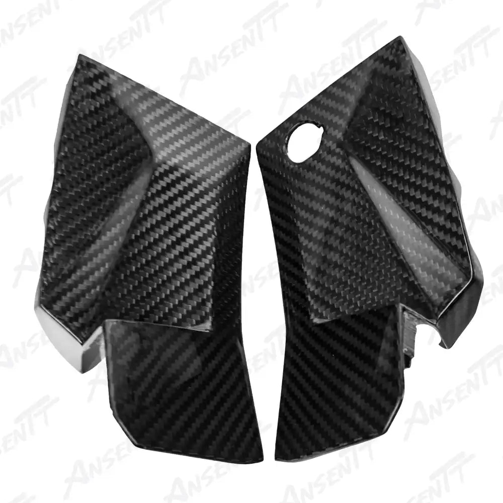 Carbon Fiber Dashboard Side Fairing Panels (Pair) for BMW S1000XR 2020-2023, 2x2 Twill Weave (Glossy)