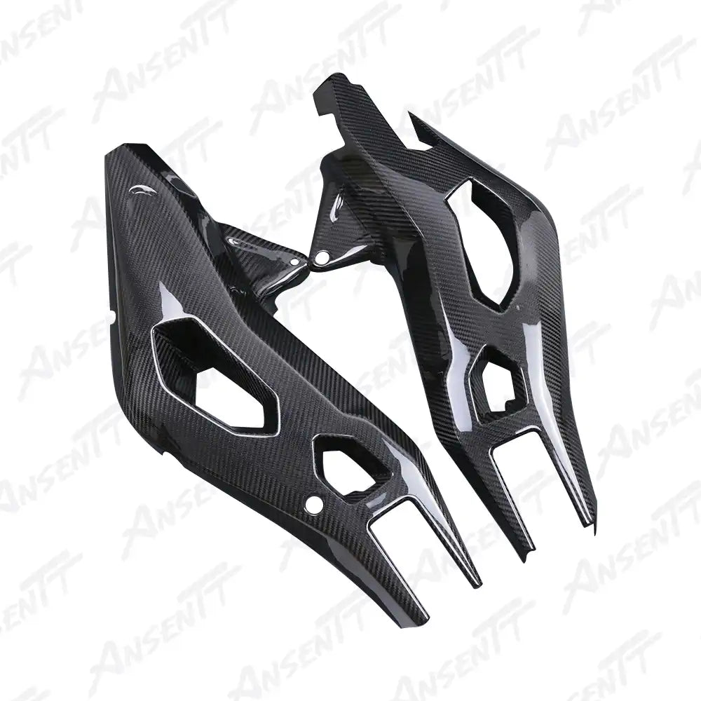 Carbon Fiber Rear Swingarm Cover for BMW S1000XR 2020-2023, 2x2 Twill Weave (Glossy)