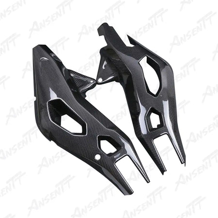 Carbon Fiber Rear Swingarm Cover for BMW S1000XR 2020-2023, 2x2 Twill Weave (Glossy)