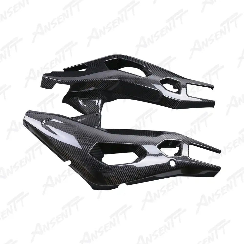 Carbon Fiber Rear Swingarm Cover for BMW S1000XR 2020-2023, 2x2 Twill Weave (Glossy)