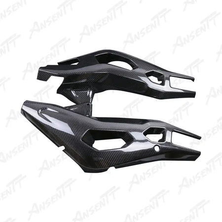 Carbon Fiber Rear Swingarm Cover for BMW S1000XR 2020-2023, 2x2 Twill Weave (Glossy)