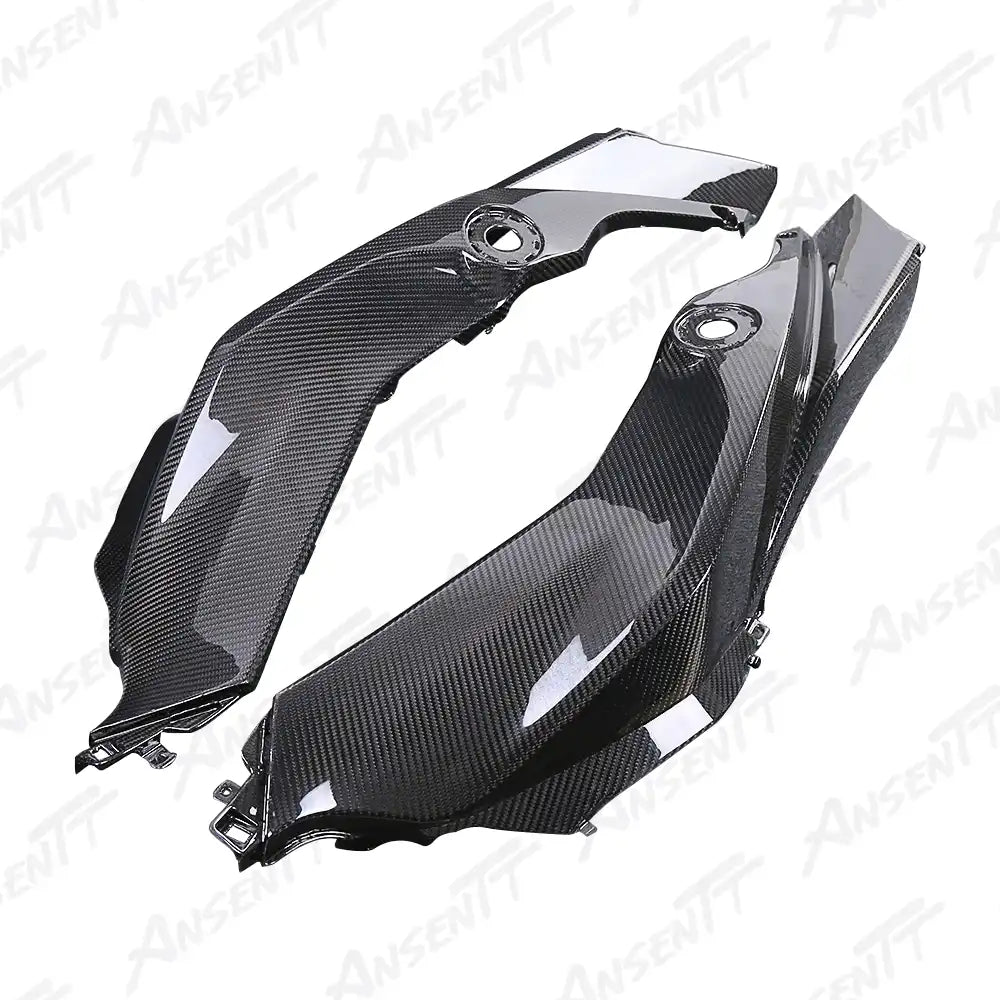 Carbon Fiber Front Side Tank Panels (Pair) for BMW S1000XR 2020-2023, 2x2 Twill Weave (Glossy)
