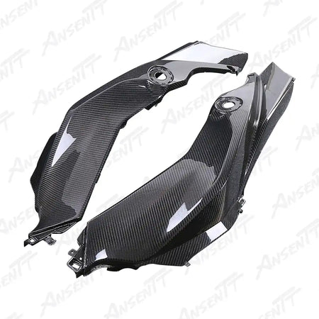 Carbon Fiber Front Side Tank Panels (Pair) for BMW S1000XR 2020-2023, 2x2 Twill Weave (Glossy)