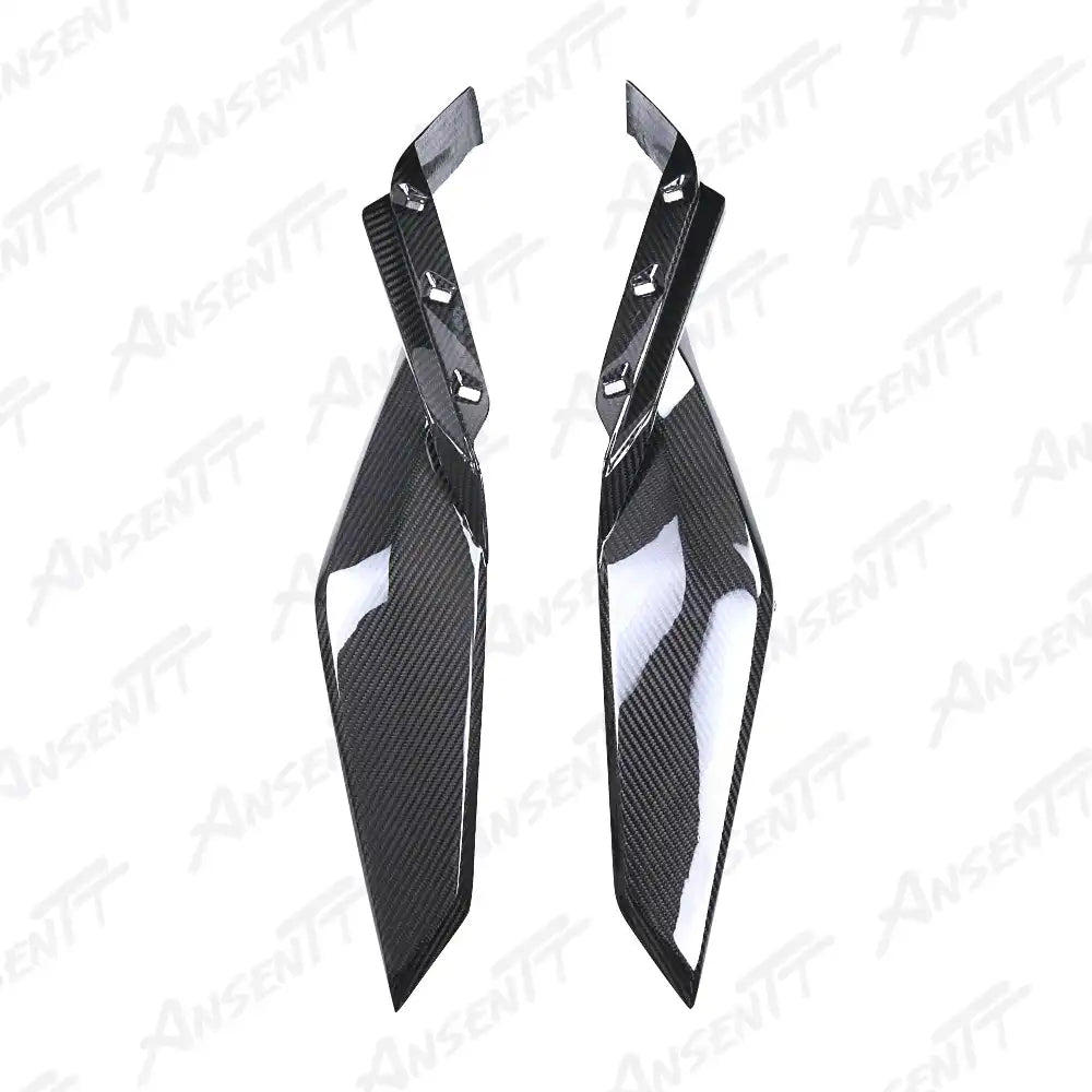 Carbon Fiber Lower Side Tank Panels (Pair) for BMW S1000XR 2020-2023, 2x2 Twill Weave (Glossy)