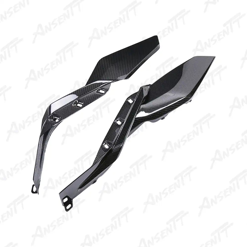 Carbon Fiber Lower Side Tank Panels (Pair) for BMW S1000XR 2020-2023, 2x2 Twill Weave (Glossy)