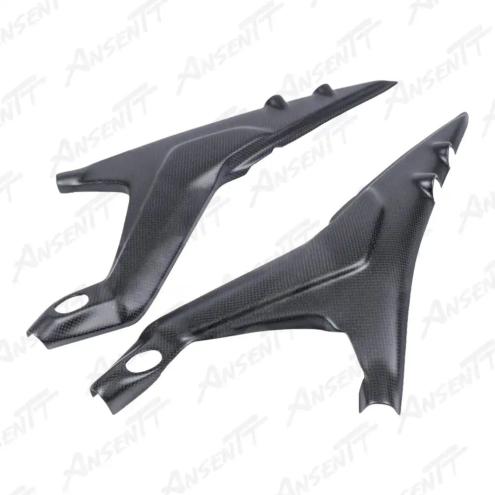 Carbon Fiber Rear Subframe Covers Protectors (Pair) for Ducati Panigale V4  V4S 2020-2022 - 2x2 Twill Glossy