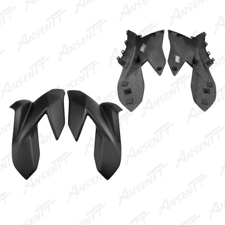 Carbon Fiber Tank Side Panels (Pair) for Ducati Streetfighter V4  V4S  V4 SP 2020-2022 - 2x2 Twill Glossy