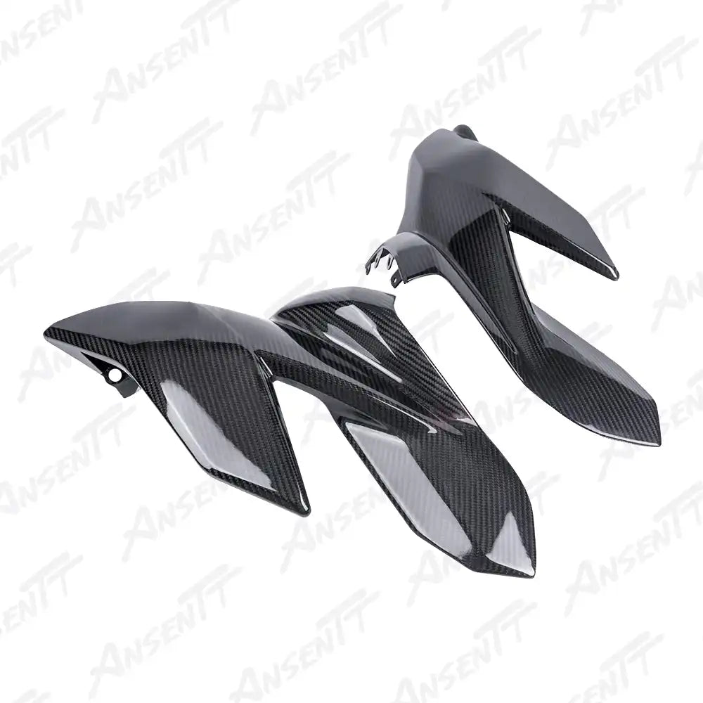 Carbon Fiber Tank Side Panels (Pair) for Ducati Streetfighter V4  V4S  V4 SP 2020-2022 - 2x2 Twill Glossy