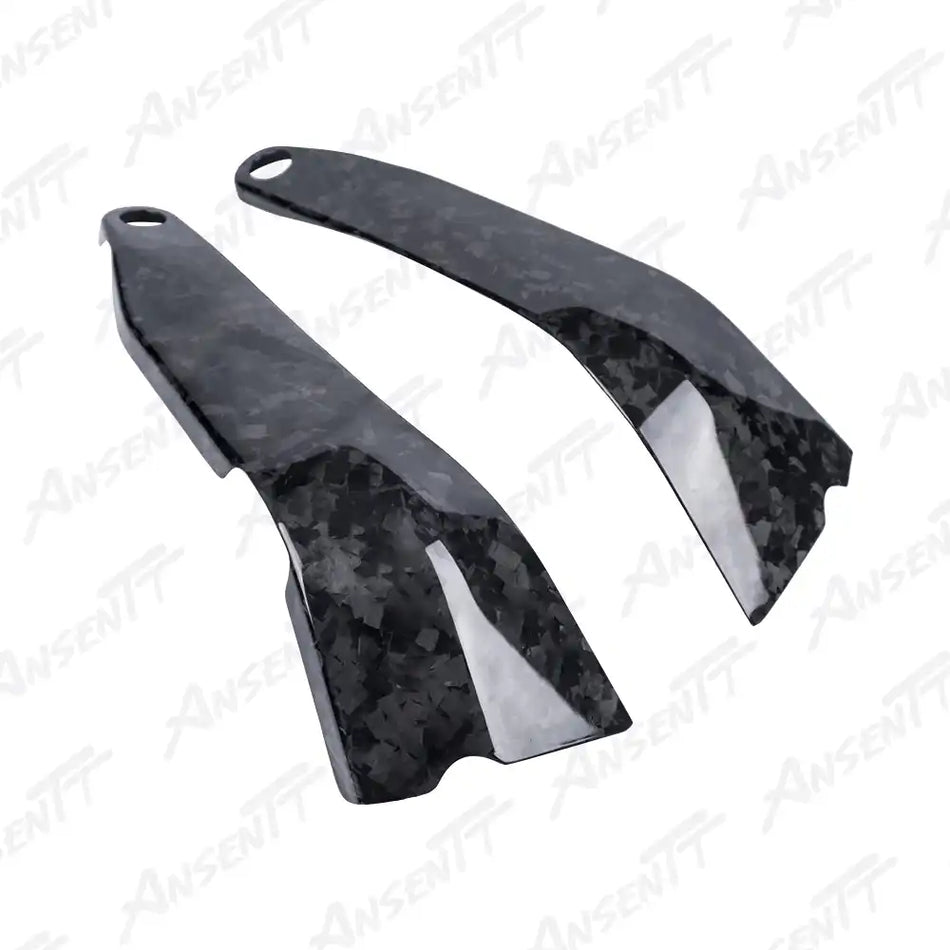 Carbon Fiber Frame Covers Protectors (Pair) for Ducati Panigale V4 V4S V4SP & Streetfighter V4 V4S V4SP 2018-2024 - 2x2 Twill Glossy