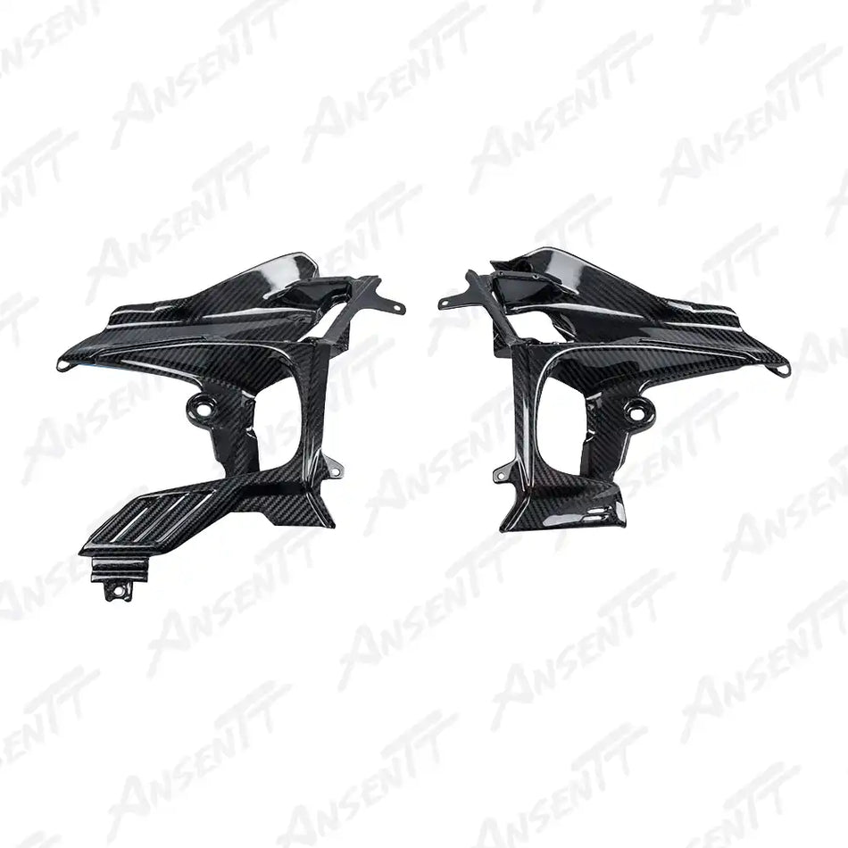 Carbon Fiber Inner Side Panels for Ducati Streetfighter V4  V4S  V4 SP 2020-2024 - 2x2 Twill Glossy