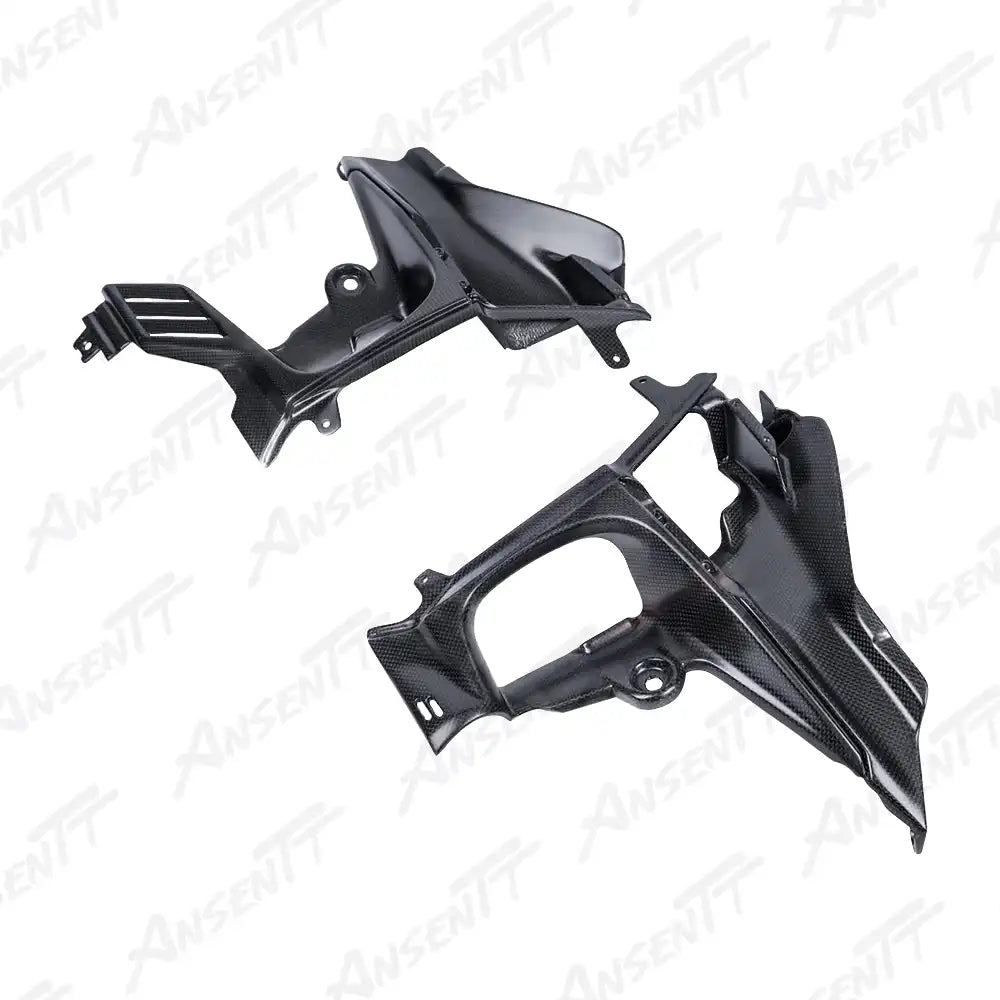 Carbon Fiber Inner Side Panels for Ducati Streetfighter V4  V4S  V4 SP 2020-2024 - 2x2 Twill Glossy
