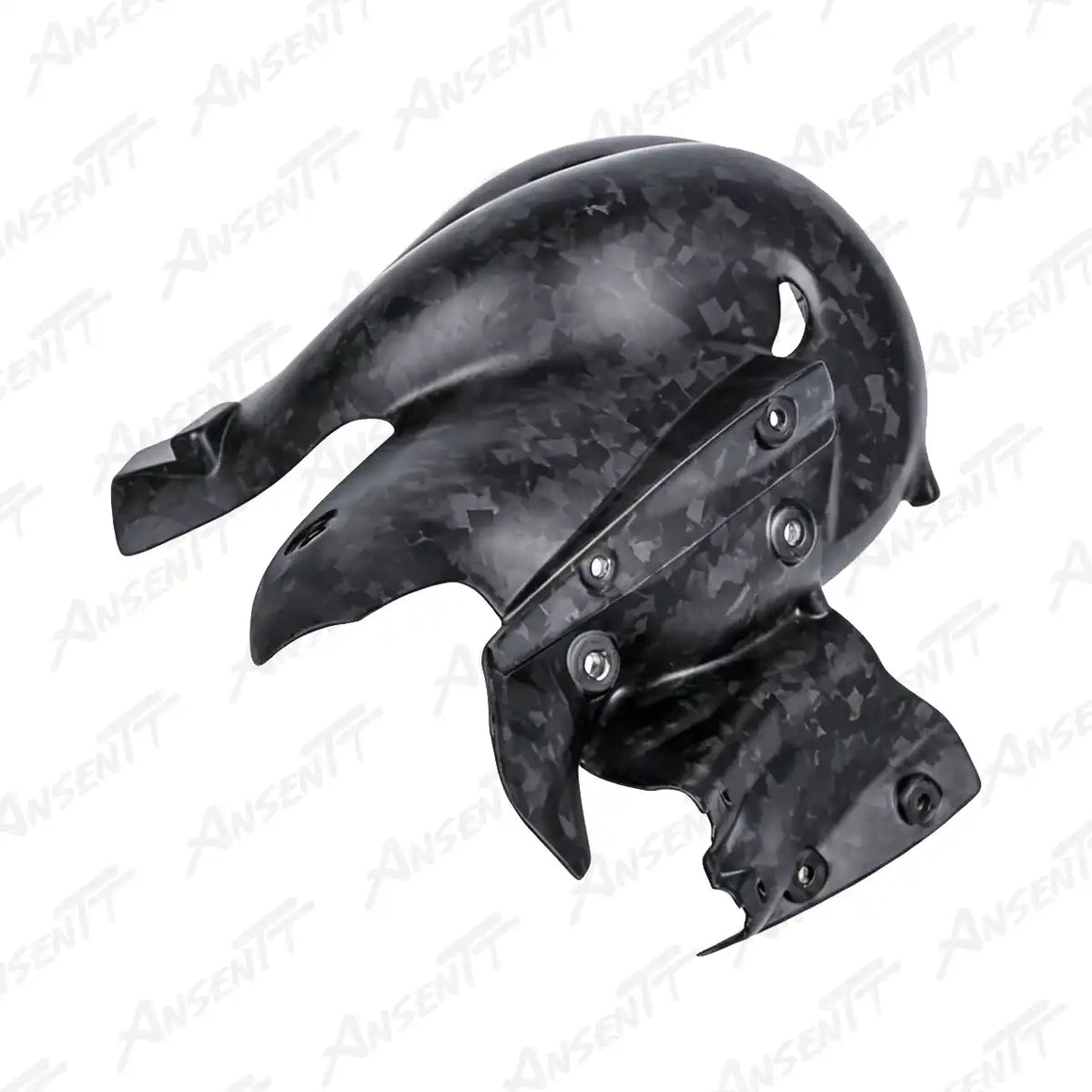 Carbon Fiber Exhaust Heat Shield Cover for Ducati Panigale V4  V4S & Streetfighter V4  V4S 2021-2024 (Euro 5  Stock Exhaust) - 2x2 Twill Glossy