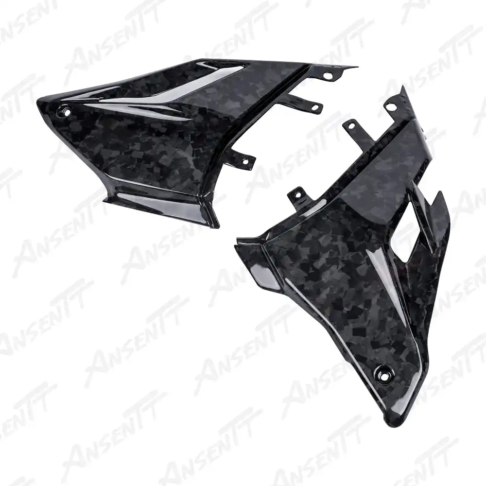 Carbon Fiber Lower Side Fairing Panels (Pair) for Ducati Streetfighter V4  V4S  V4 SP 2020-2022 - 2x2 Twill Glossy