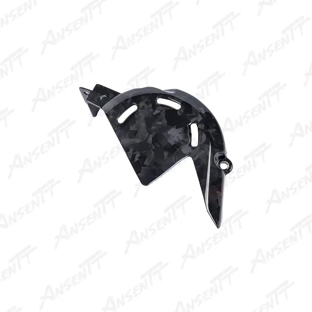 Carbon Fiber Front Sprocket Cover Chain Guard for Ducati Panigale V4 V4S V4SP & Streetfighter V4 V4S V4SP 2018-2024 - 2x2 Twill Glossy