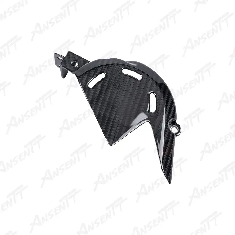 Carbon Fiber Front Sprocket Cover Chain Guard for Ducati Panigale V4 V4S V4SP & Streetfighter V4 V4S V4SP 2018-2024 - 2x2 Twill Glossy