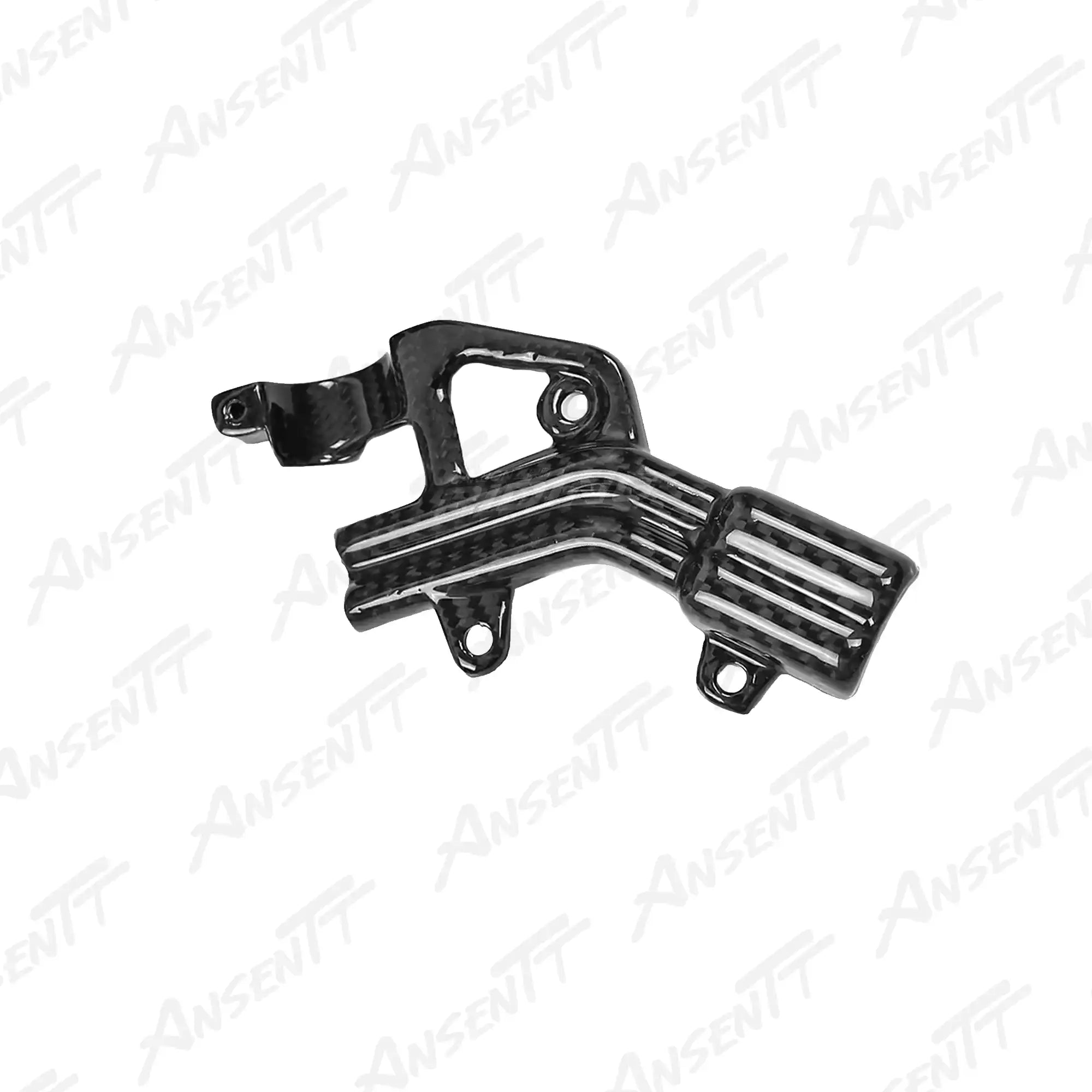 Carbon Fiber Cable Holder Wire Guide Panel for Ducati Streetfighter V4  V4S  V4 SP 2020-2024 - 2x2 Twill Glossy