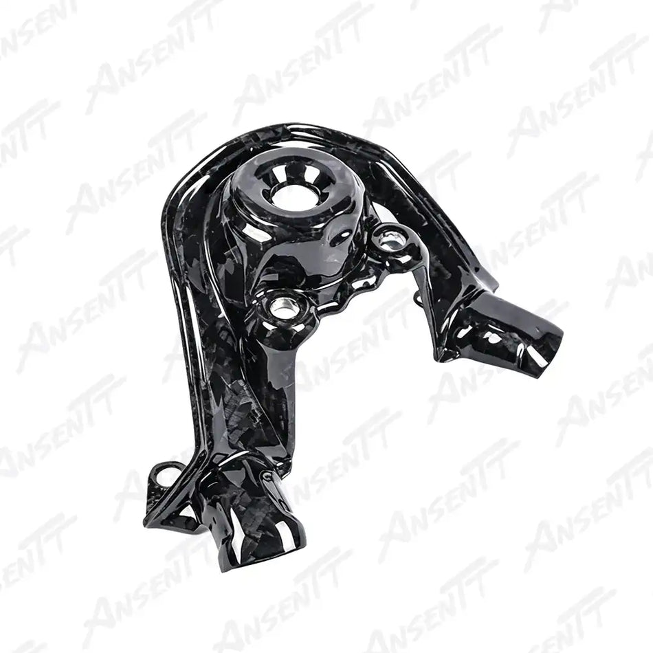 Carbon Fiber Key Ignition Switch Cover for Ducati Panigale V4 V4S V4SP (2018-2024) & Streetfighter V4 V4S V4SP (2020-2024) - 2x2 Twill Glossy