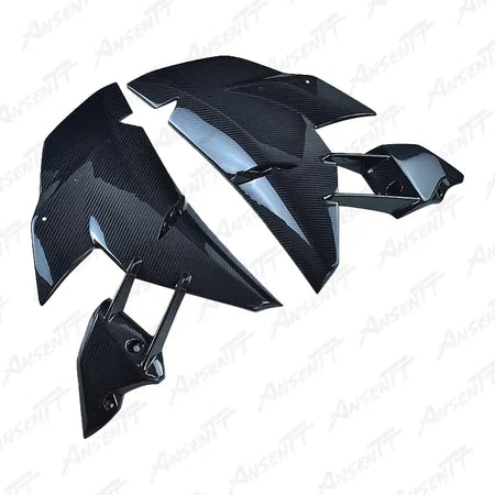 Carbon Fiber Side Fairing Panels (Pair) for Kawasaki Ninja H2 H2C H2R 2015-2024 - 2x2 Twill Glossy