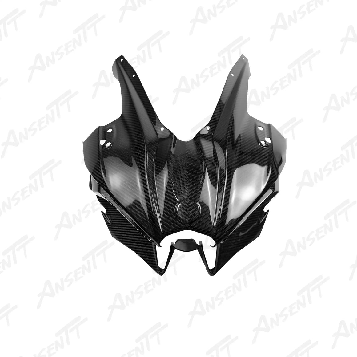 Carbon Fiber Front Upper Cowl Fairing for Kawasaki Ninja H2 H2C H2R 2015-2024 - 2x2 Twill Glossy