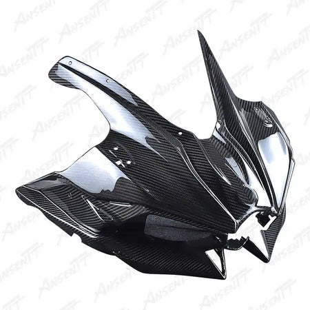 Carbon Fiber Front Upper Cowl Fairing for Kawasaki Ninja H2 H2C H2R 2015-2024 - 2x2 Twill Glossy
