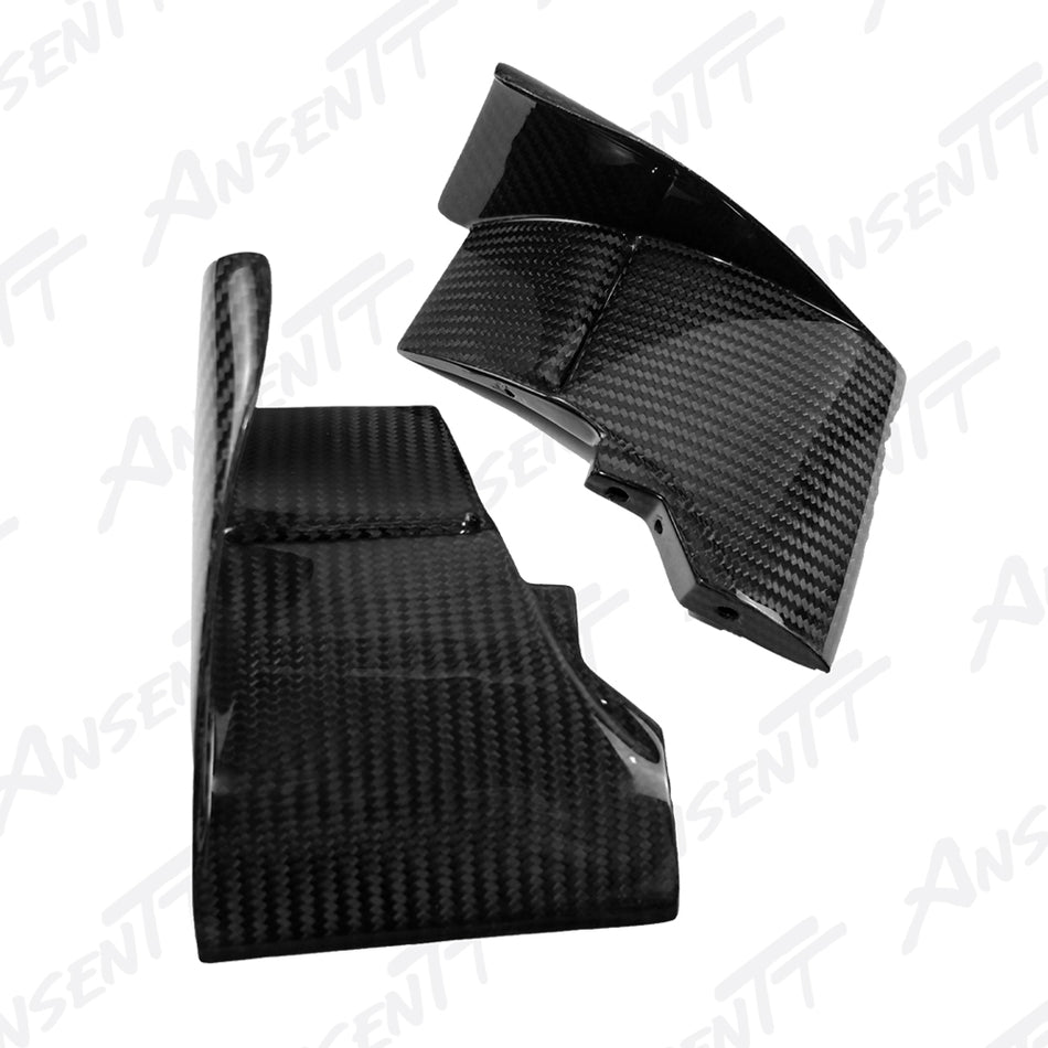 Gloss Carbon Fiber Aerodynamic Winglets Left & Right Pair