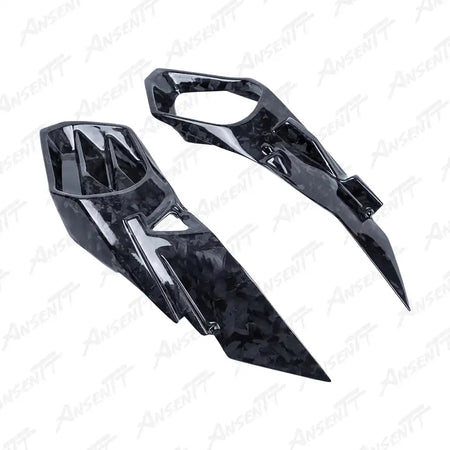 Carbon Fiber Ram Air Intake Ducts for Kawasaki Ninja H2 H2C H2R 2015-2024 - 2x2 Twill Glossy
