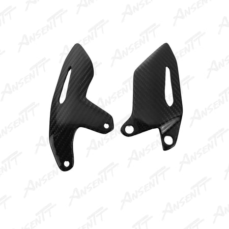 （左右）Carbon Fiber Heel Guards (Pair) for Kawasaki Ninja H2 H2C H2R 2015-2024 - 2x2 Twill Glossy