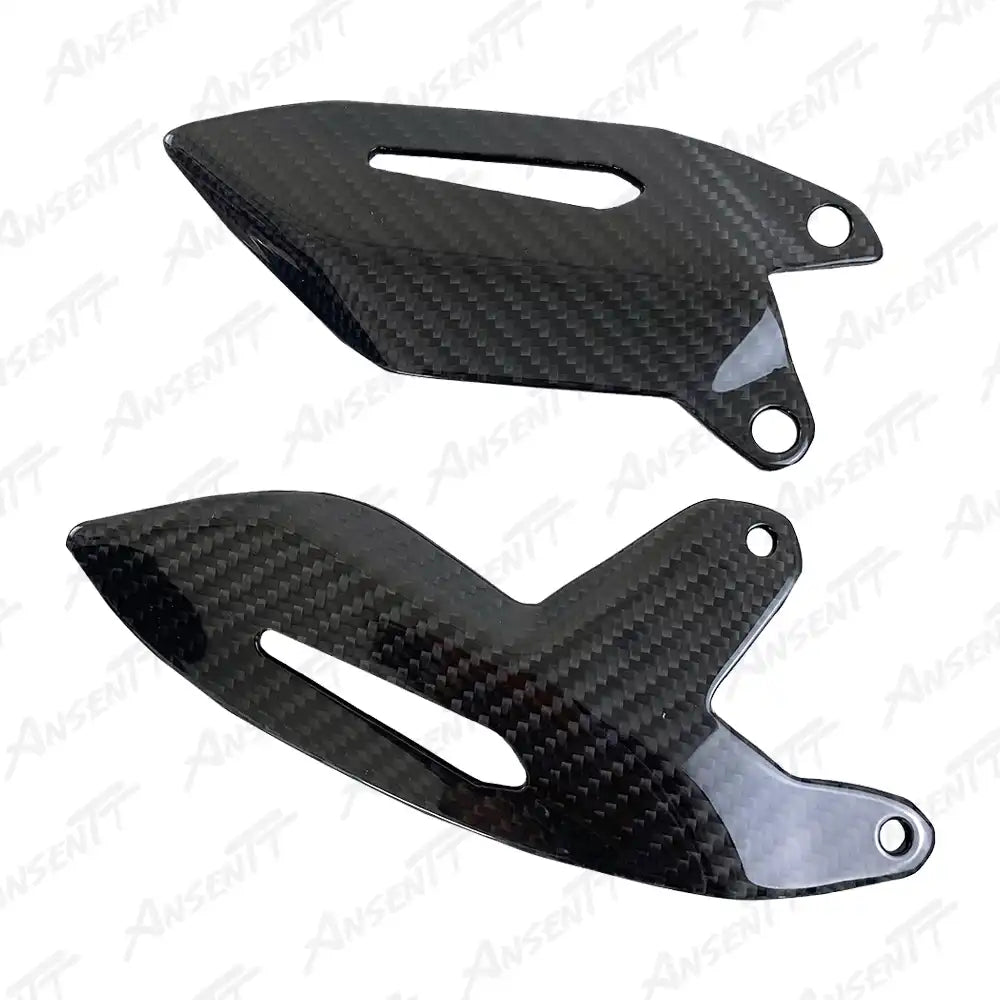 （左右）Carbon Fiber Heel Guards (Pair) for Kawasaki Ninja H2 H2C H2R 2015-2024 - 2x2 Twill Glossy