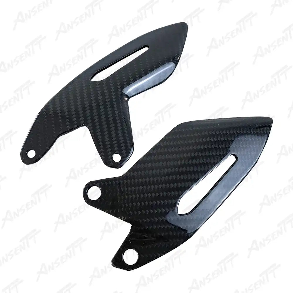 （左右）Carbon Fiber Heel Guards (Pair) for Kawasaki Ninja H2 H2C H2R 2015-2024 - 2x2 Twill Glossy