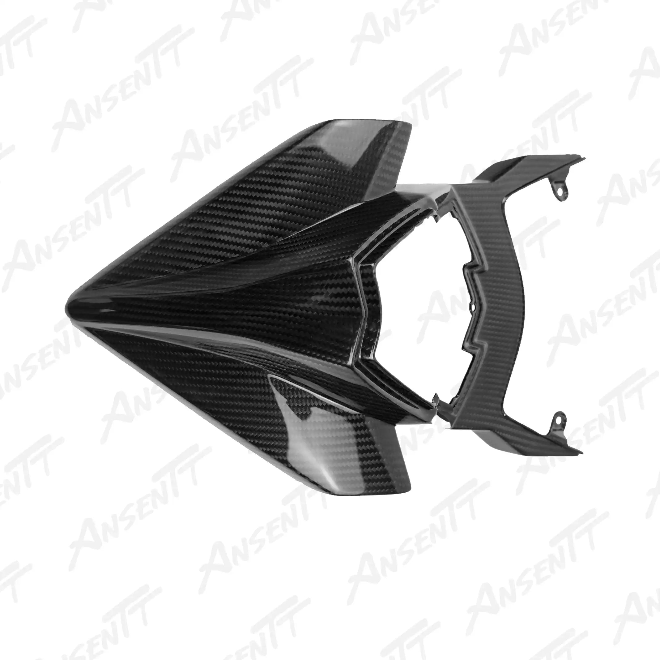 Carbon Fiber Tail Center Fairing for Kawasaki Ninja H2 H2C H2R 2015-2024 - 2x2 Twill Glossy