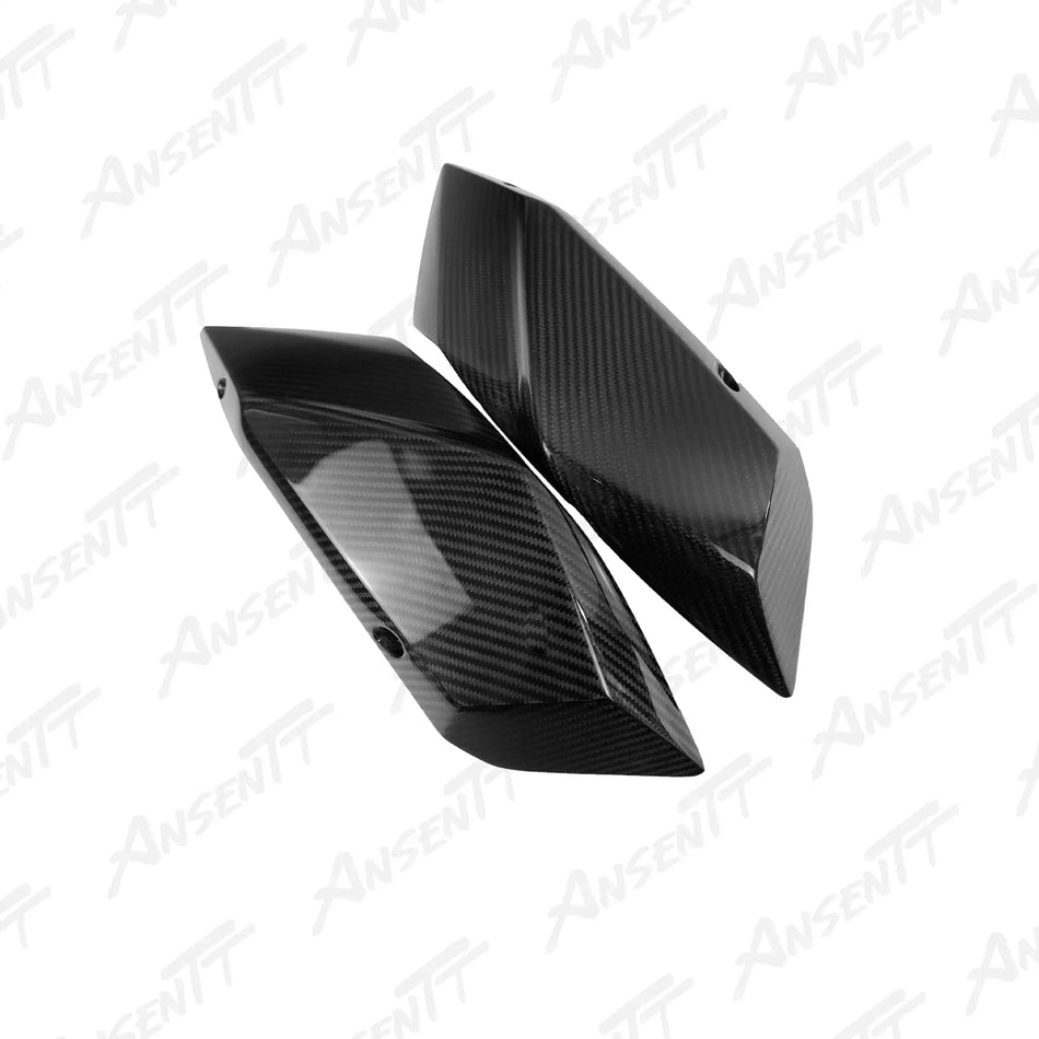 Carbon Fiber Tail Side Panels (Pair) for Kawasaki Ninja H2 H2C H2R 2015-2024 - 2x2 Twill Glossy